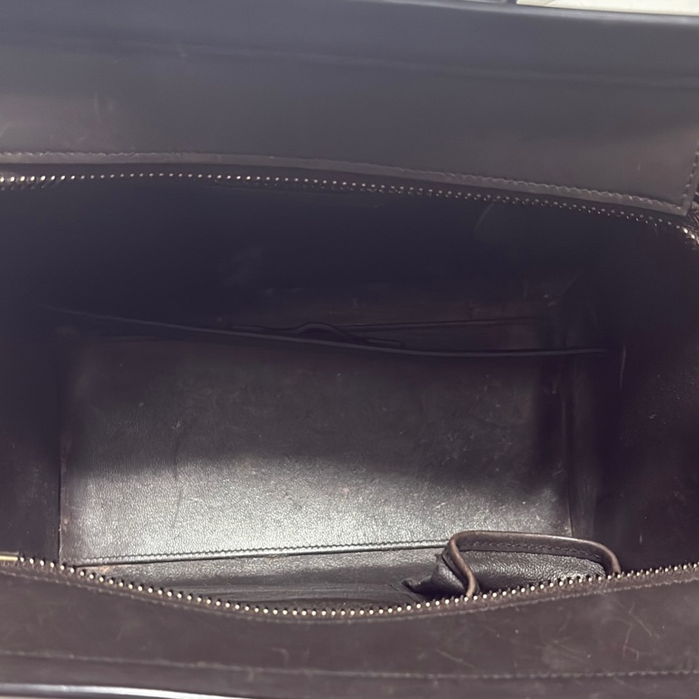 Celine Black and Gray Satchel Bag with Structured Design - Picture 2 of 6